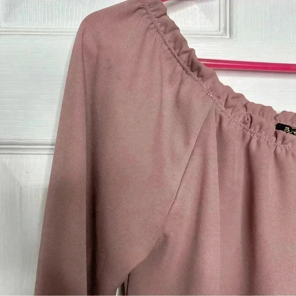 Revamped Off The Shoulder Top Pink / Mauve Size Small - Picture 14 of 16